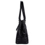 Чорна жіноча сумка зі шкіри крокодила Ashwood C54 Black