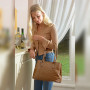 Руда жіноча сумка зі шкіри крокодила Ashwood C54 TAN