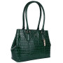 Зелена шкіряна сумка формату А4 Ashwood C54 Green