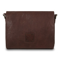 Коричнева шкіряна сумка для чоловіка Ashwood Leather Pedro Mist Brown