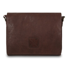 Коричнева шкіряна сумка для чоловіка Ashwood Leather Pedro Mist Brown