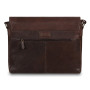 Коричнева шкіряна сумка для чоловіка Ashwood Leather Pedro Mist Brown