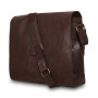 Коричнева шкіряна сумка для чоловіка Ashwood Leather Pedro Mist Brown