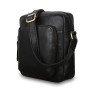 Маленька чоловіча шкіряна сумка через плече Ashwood Leather M55 Black