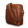Маленька чоловіча шкіряна сумка через плече Ashwood Leather M55 Tan