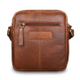 Маленька чоловіча шкіряна сумка через плече Ashwood Leather M55 Tan