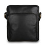 Чорна шкіряна сумка через плече Ashwood M56 Black