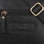 Чорна шкіряна сумка через плече Ashwood M56 Black