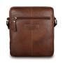 Коньячна шкіряна сумка через плече Ashwood M56 Cognac