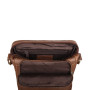 Коньячна шкіряна сумка через плече Ashwood M56 Cognac