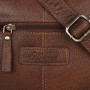 Коньячна шкіряна сумка через плече Ashwood M56 Cognac