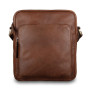 Коньячна шкіряна сумка через плече Ashwood M56 Cognac