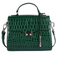 Зелена шкіряна сумка через плече Ashwood C55 Green