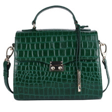 Зелена шкіряна сумка через плече Ashwood C55 Green