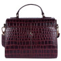 Бордова шкіряна сумка через плече Ashwood C55 Bordo