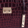 Бордова шкіряна сумка через плече Ashwood C55 Bordo