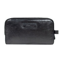 Чорний шкіряний несесер Ashwood G37 Black