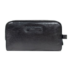 Чорний шкіряний несесер Ashwood G37 Black