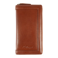 Світло-коричневий шкіряний клатч Ashwood TW01 Chestnut