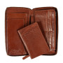 Світло-коричневий шкіряний клатч Ashwood TW01 Chestnut