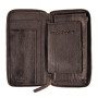 Темно-коричневий шкіряний клатч Ashwood TW01 Brown