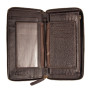 Темно-коричневий шкіряний клатч Ashwood TW01 Brown