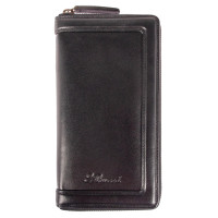 Шкіряний клатч Ashwood TW01 Black