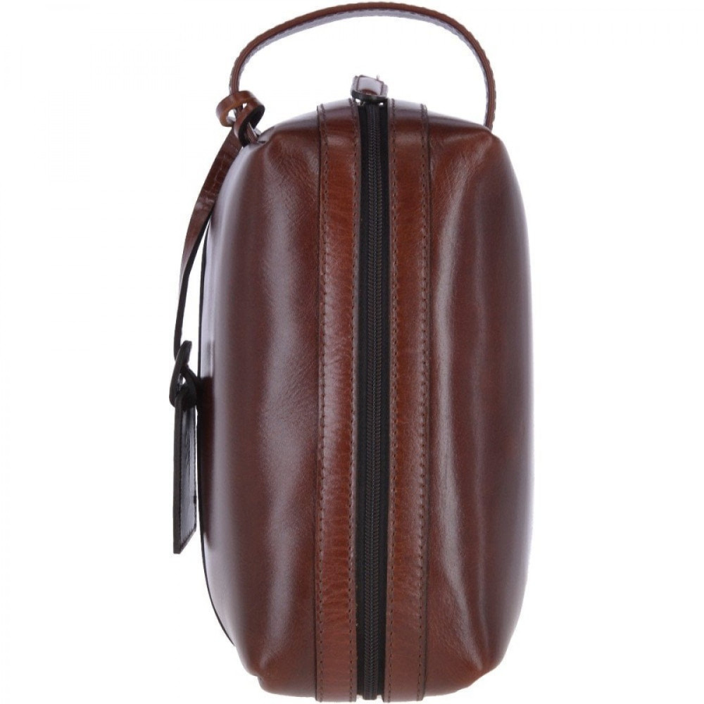 Коричневий шкіряний несесер Ashwood Rudy Brandy