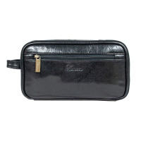 Чорний шкіряний несесер Ashwood 2080 Black