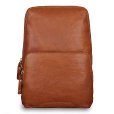 Світло-коричнева шкіряна сумка-слінг Ashwood Leather Slingo Tan