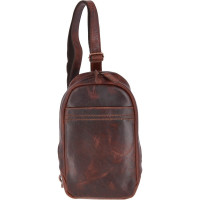 Коричнева шкіряна сумка-слінг Ashwood Leather Perry Vintage Tan