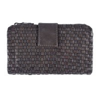 Темно-сірий жіночий гаманець шкіряний Ashwood D83 Dark Grey