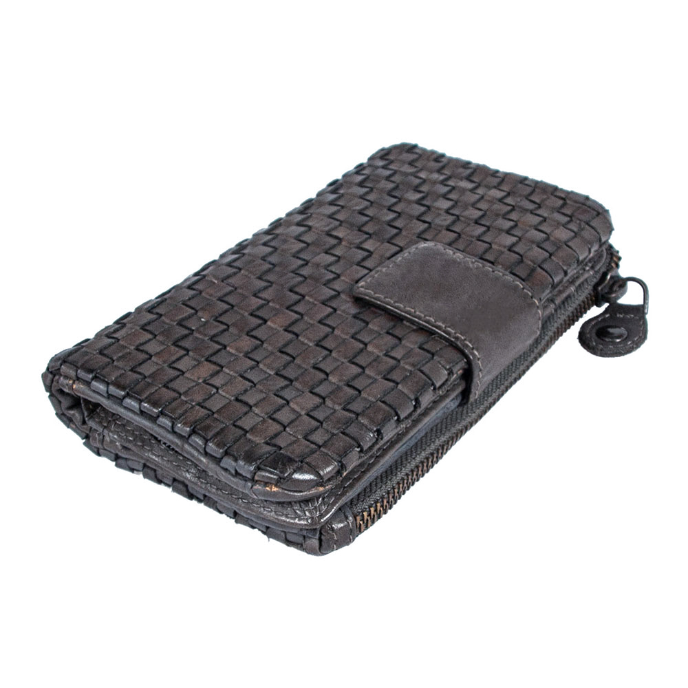Темно-сірий жіночий гаманець шкіряний Ashwood D83 Dark Grey