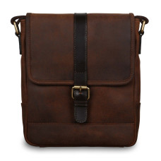 Чоловіча шкіряна сумка через плече Ashwood Leather Toby Tornado