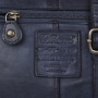 Темно-синя жіноча сумочка з плетеної шкіри Ashwood D71 NAVY