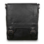 Чоловіча сумка через плече формату А-4 Ashwood Leather 8342 Black
