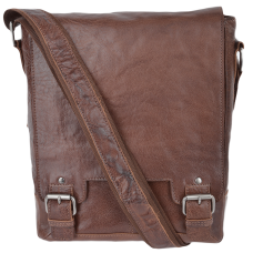 Чоловіча сумка через плече А4 Ashwood Leather 8342 Tan
