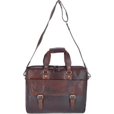 Чоловічий шкіряний портфель коричневого Ashwood Leather F83 Brandy