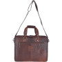 Чоловічий шкіряний портфель коричневого Ashwood Leather F83 Brandy