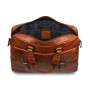 Чоловіча ділова шкіряна сумка-портфель Ashwood Leather F83 Cognac