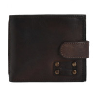 Чоловічий шкіряний портмоне Ashwood Leather 1780 Brown