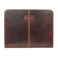 Коричнева шкіряна папка для документів Ashwood Leather Noah Vintage Tan