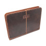 Коричнева шкіряна папка для документів Ashwood Leather Noah Vintage Tan