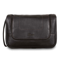 Шкіряний нессесер Ashwood Leather 89145 Dark Brown