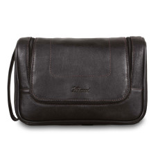 Шкіряний нессесер Ashwood Leather 89145 Dark Brown