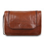Несесер шкіряний із гладкої шкіри Ashwood Leather 89145 Chestnut Brown