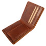 Тонкий шкіряний портмоне чоловічий Ashwood 1882 Chestnut