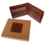 Тонкий шкіряний портмоне чоловічий Ashwood 1882 Chestnut