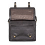 Чоловіча шкіряна сумка через плече із клапаном Ashwood Leather Josh Dark Brown