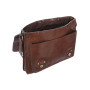 Чоловіча шкіряна сумка через плече із клапаном Ashwood Leather Josh Chestnut Brown